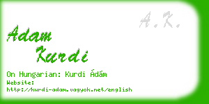adam kurdi business card
